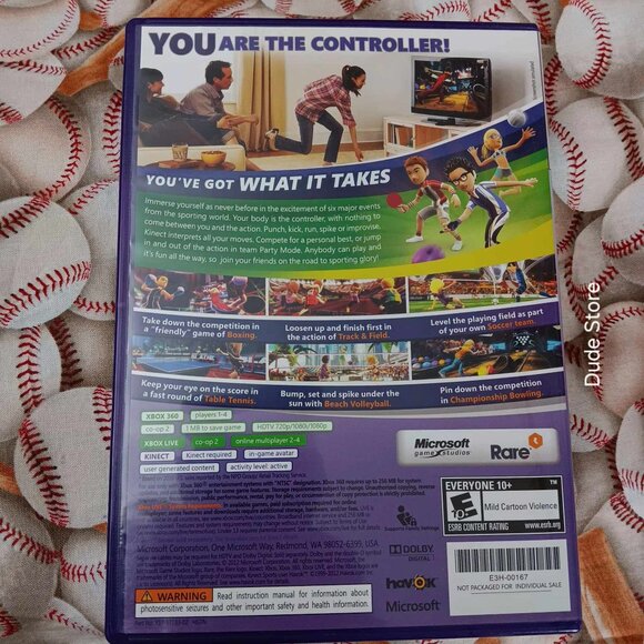 KINECT Sports For XBOX 360 Rated E For Everyone 10+  *Game Only* Requires KINECT - Picture 3 of 3